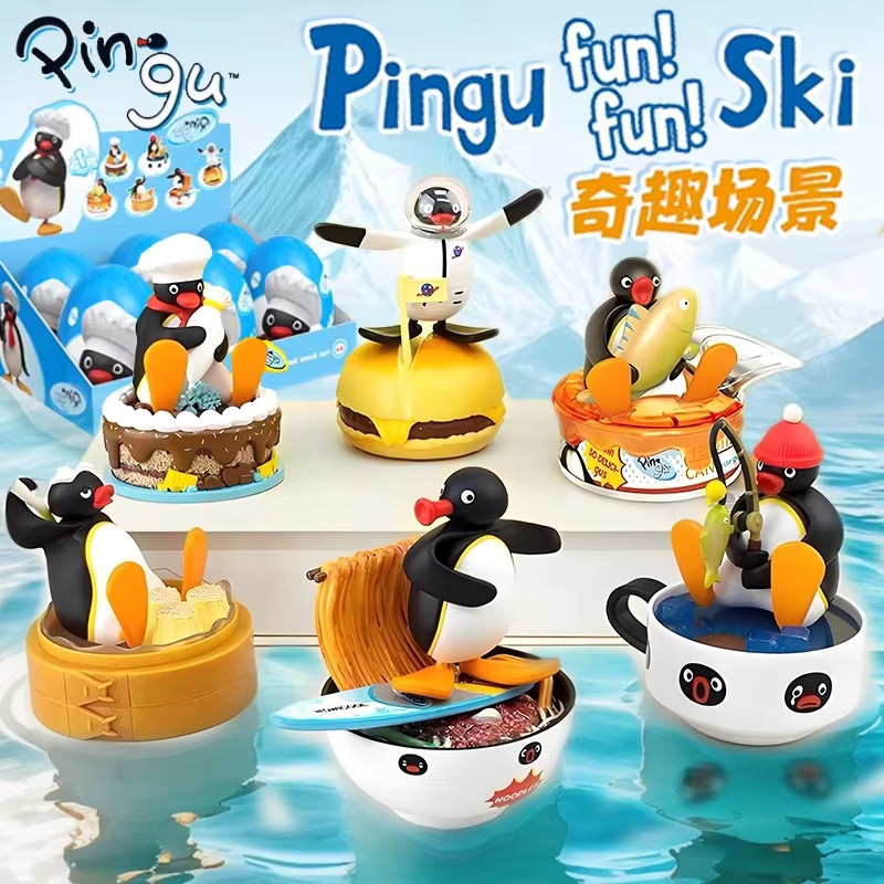 52TOYS Pingu Miniatur Szene Blind Box, Gashapon Spielzeug, ab 8 Jahren - Bild 3