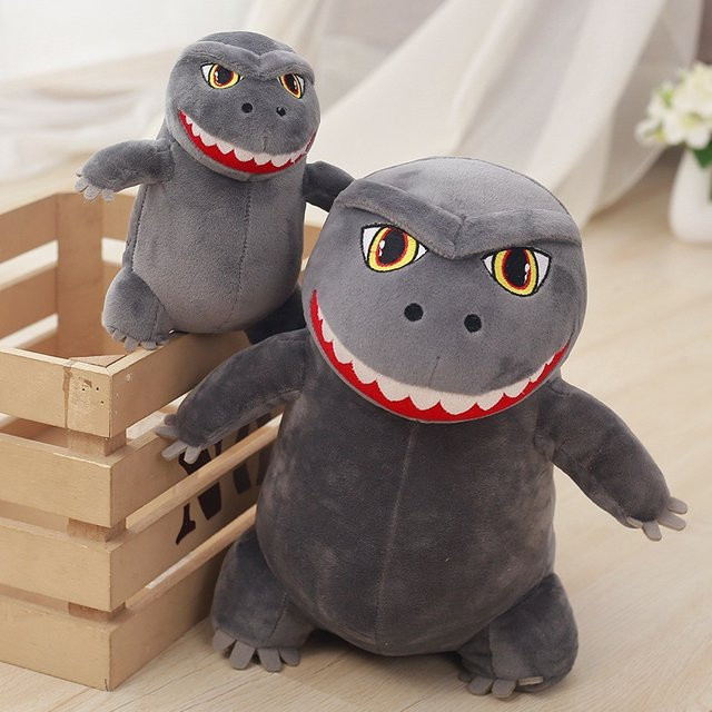 Bandai Godzilla Q Version Plüsch, Dinosaurier, Grau - Bild 1