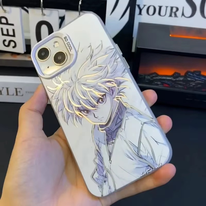 Killua Zoldyck HUNTER×HUNTER Handyhülle für iPhone 11 12 13 14 15 16 17 Pro Max Plus Air Rückseiten-Cover im 3D Japan Anime Design - Bild 2