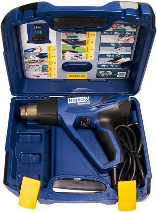 Rapid Heißluftgebläse R2200-LCD, 2200 W, 61 Temperaturstufen, Blau - Bild 1