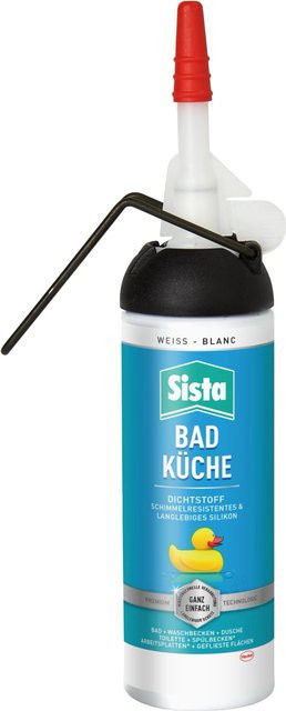 Sista Silikon Dichtstoff für Bad und Küche, Weiß, 100 ml - Bild 1