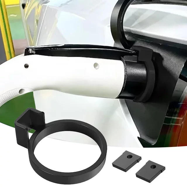 Tesla Ladeadapter Typ 1 auf J1772 für Modell X, Y, 3 und Model S (2021-2025) mit Ladeschloss zum Schutz, Schwarz - Bild 1