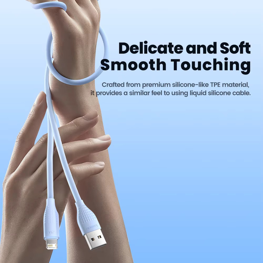 Toocki 3-teiliges Lightning-USB-Kabel Set für iPhone und iPad in Lila - Bild 4
