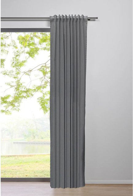 mydeco Schlaufenschal aus Leinen in Grau, semi-transparent, Breite: 300 cm, Höhe: 135 cm - Bild 1
