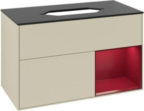 V&B Waschtischunterschrank Finion in Lackoptik, Breite: 100 cm - Bild 1