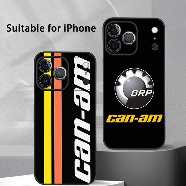 C-CanS Am Can-am CAR Handyhülle für iPhone 11 bis 17 Pro Max Plus Mini in Schwarz Frosted Soft Shell - Bild 1