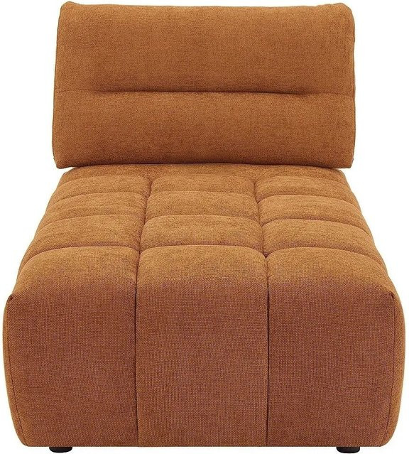Vente-unique Recamiere Apoliu ohne Schlaffunktion in Terracotta, Breite: 95 cm - Bild 1