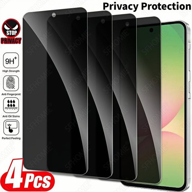 4 Stück Anti-Spy Displayschutzfolie aus Panzerglas als Sichtschutz für Samsung Galaxy S20 S21 S23 S24 FE A51 A52 A53 A54 A55 A56 A57 - Bild 1
