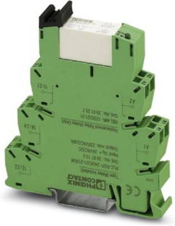 Phoenix Contact PLC-RPT-24UC/21-21AU/RW Interface-Relais, 24 V/DC und 24 V/AC, 50 mA, 2 Wechsler, Grün, 10 Stück - Bild 1