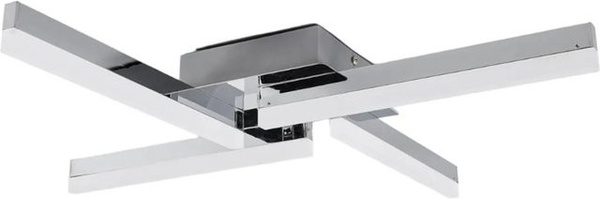 Lindby LED Deckenlampe Patrik Badezimmerleuchte aus Metall in Chrom, 4-flammig, IP44 spritzwassergeschützt