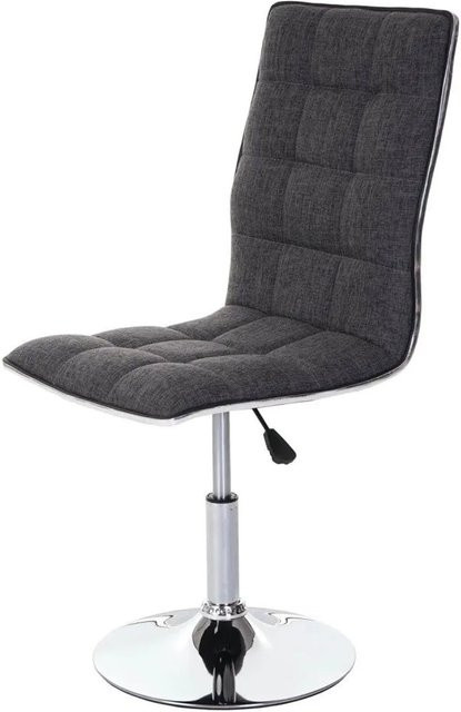 2er-Set MCW Esszimmerstühle C41 in Hellgrau, drehbar und höhenverstellbar mit gestepptem Rautenmuster aus Stoff und Textil - Bild 2