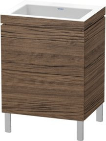 Duravit Waschtischunterschrank L-Cube c-bonded in Nacht Dunkelgrau mit 2 Auszügen, B/T: 60 x 48 cm - Bild 1