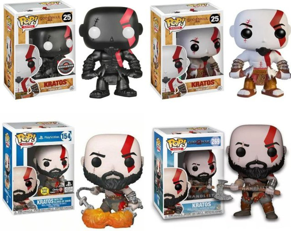Funko POP God of War Kratos Vinyl-Figur mit Glow in the Dark Effekt, mehrfarbig - Bild 1