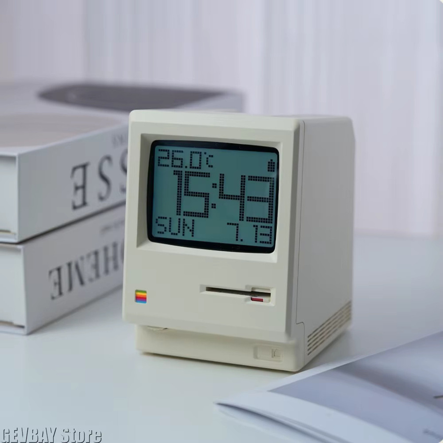 GEVBAY Retro Elektronischer Wecker im geometrischen Design für deinen Schreibtisch - Bild 5