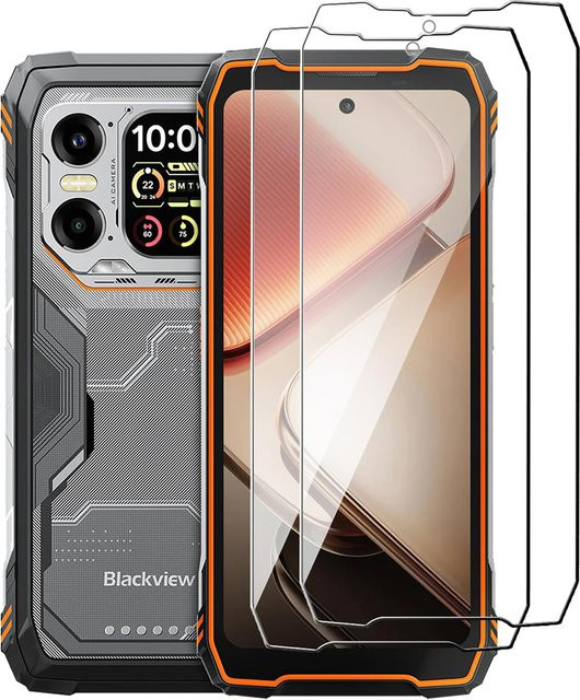 Blackview XPLORE 1 und XPLORE 2 Displayschutzfolie aus 2.5D 9H gehärtetem Glas, transparent - Bild 1