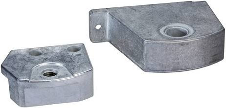 Schneider Electric Spacial SF/SM-180° Scharniere in Silber mit M8-Schrauben, 2er-Pack - Bild 1