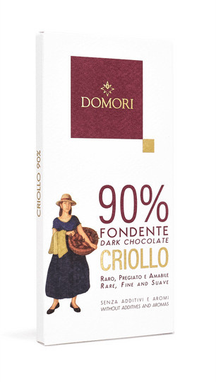 Domori Dunkle Schokolade Fondente Criollo 90 % 50 g - Bild 1