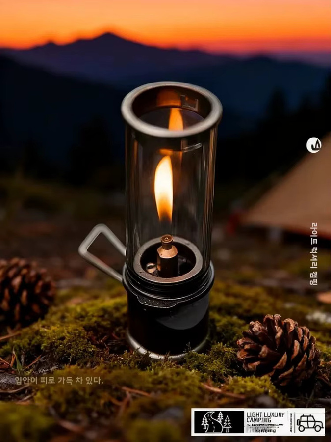 MOUNTAINHIKER Tragbare windgeschützte Gas-Kerzenlampe für Outdoor-Camping und Zeltbeleuchtung - Bild 4