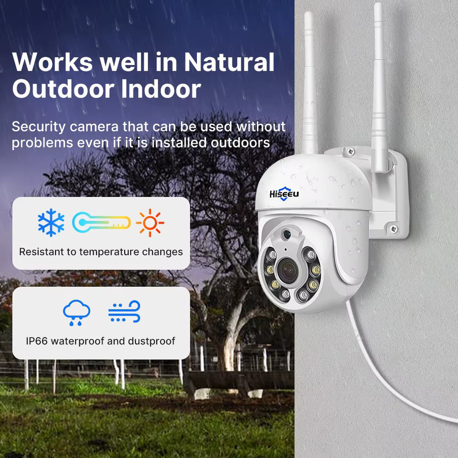 Hiseeu 5MP WLAN CCTV-Kamera Sicherheitssystem-Set mit 10-Kanal NVR-Rekorder und weißen Außen-IP-Kameras zur Videoüberwachung - Bild 3