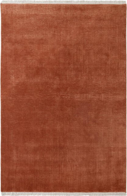 &Tradition The Moor Ap18 And Ap19 Teppich mit Fransen aus Wolle und Baumwolle in Rot und Orange - Bild 1