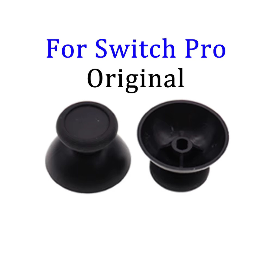 XOXNXEX 3D-Analog-Thumbsticks für Nintendo Switch Pro Controller, Joystick-Kappen in Schwarz, 2/6/10 Stück - Bild 2