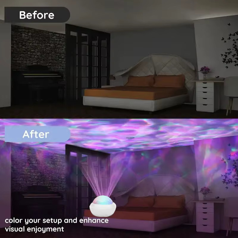 VENUSWING Nordlichter Sternenhimmel Projektorlampe mit Fernbedienung und 360 Grad USB Aurora Ball für Raumparty Dekoration - Bild 6