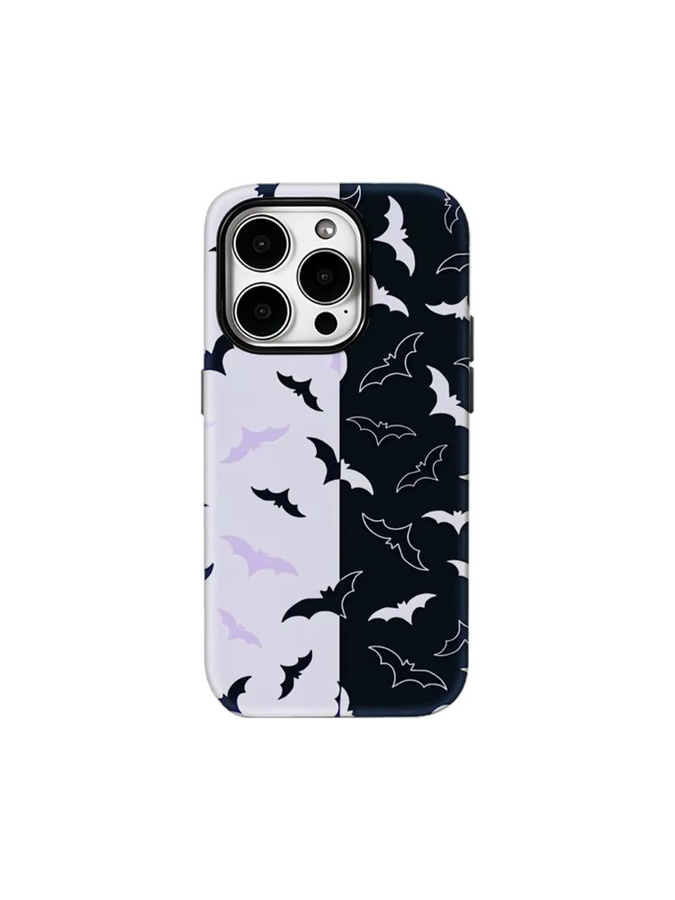 Handyhülle Halloween Bat Duality für iPhone 17 16 15 14 13 12 Pro Max Plus mit doppelschichtiger Rückseite in Multicolour von Potdemiel - Bild 7