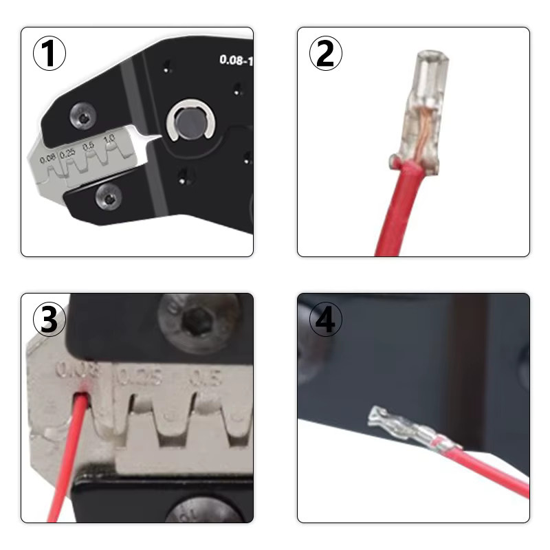 Ratschen-Crimpzange SN-2549 für PH2.0, XH2.54, JST und Dupont Terminal Connectors von Lion Rage - Bild 6
