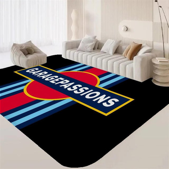 M-Martini Racing Logo Bereichsmatte, rutschfest und waschbar, B/T: 120 x 80 cm - Bild 1
