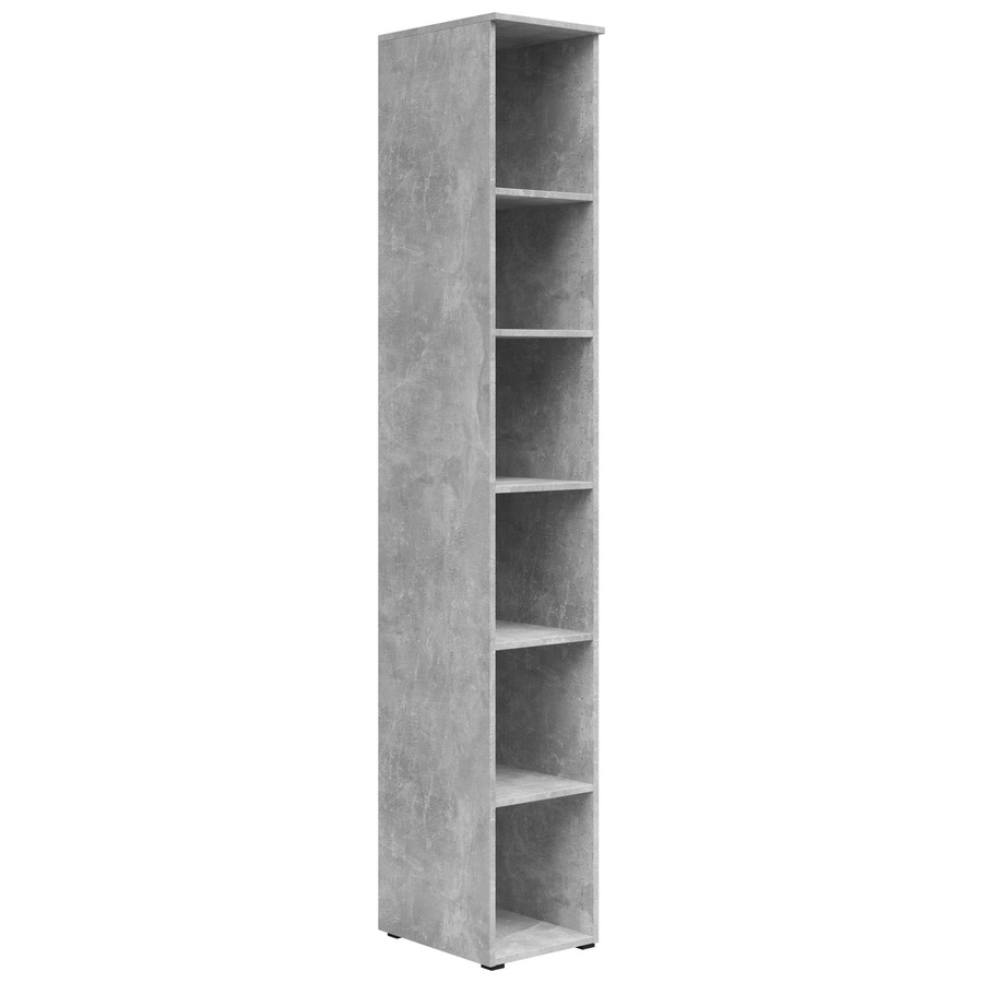 Mömax Regal Multistauraum in Betonoptik, Farbe Grau, H x B x T: 195 x 40 x 30 cm - Bild 2
