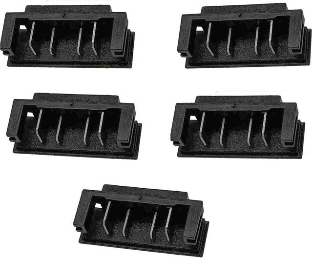 5er Set Batterie Adapter Stecker für DeWalt DCB200 Akkus in Schwarz - Bild 1
