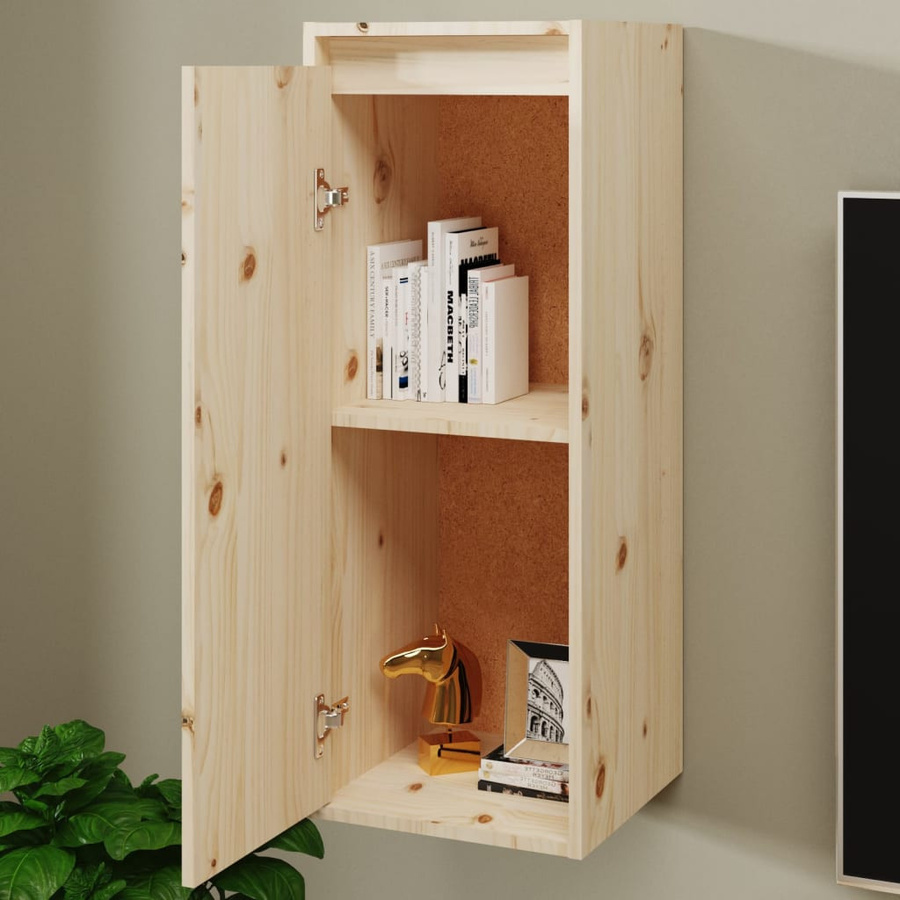 vidaXL Wandschrank aus Massivholz Kiefer in Braun, B/T/H: 30 x 30 x 80 cm - Bild 3