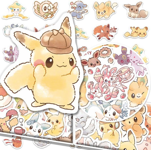 TAKARA TOMY Pokémon Aufkleber, 80 Stück, ab 14 Jahre - Bild 1