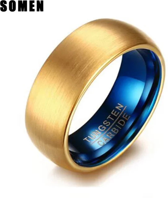 Somen Wolframring, Gold, Herren, Klassisch - Bild 1