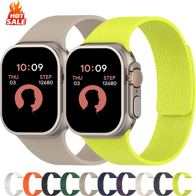 CAOWTAN Uhrenarmband Silikon, Schwarz, Unisex - Bild 1