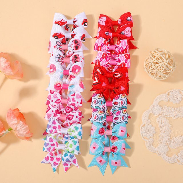 BABY BOWS Haarspangen mit Schleifen, 10 Stück, Kinder - Bild 1