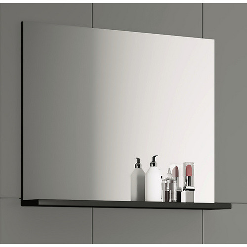 VCM Badspiegel Landos rechteckig Weiß/Anthrazit H: 60 cm, B: 50 cm, T: 2 cm - Bild 2