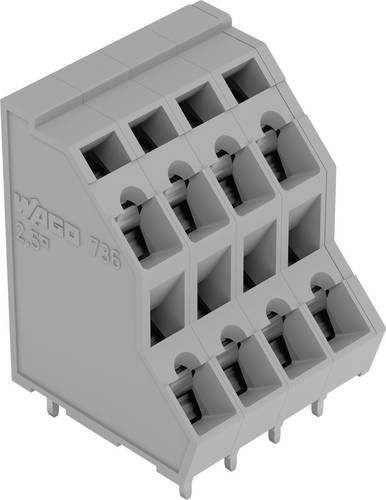 WAGO 736-102 Leiterplattenklemme grau 161 Stück - Bild 1