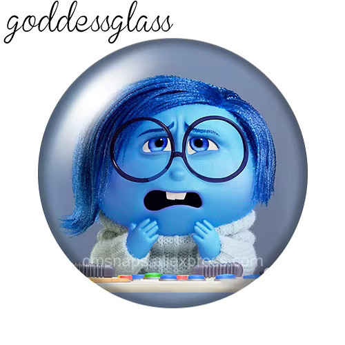 MINISO Fotoglas-Cabochons Inside Out Movie, Bunt, Unisex - Bild 3