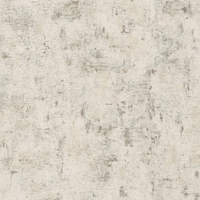 PROFHOME Spachtel Tapete Struktur glänzend Weiß Gold Beige, Vlies, Breite: 0,53 m, Länge: 10,05 m - Bild 1