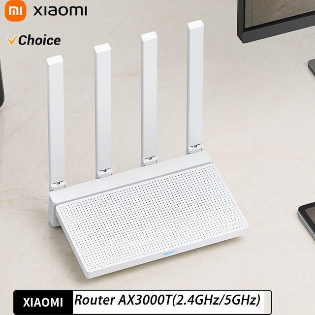 Xiaomi Router AX3000T WiFi 6 Mesh-Netzwerk mit Gigabit-Ethernet-Ports in Weiß - Bild 1