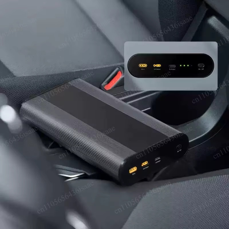 LiFePO4 Fahrzeug-Stromversorgung 96Wh für Dashcam Parküberwachung mit Niederspannungsabschaltung, Schwarz - Bild 2