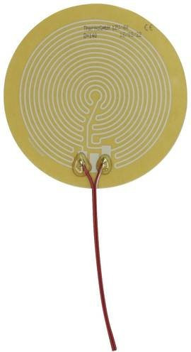 Thermo TECH Heizfolie aus Polyester 12V 4W Durchmesser: 14 cm in Gelb - Bild 1