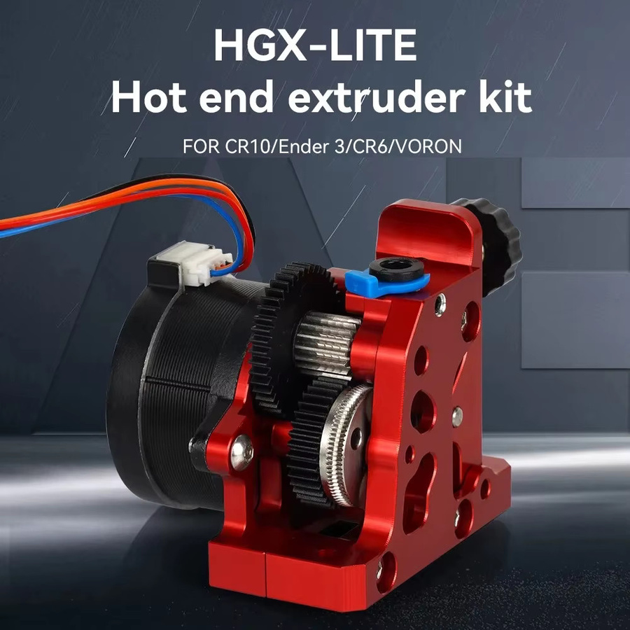 Sirol HGX LITE Dual Gear Extruder aus Hartstahl für Voron Ender 3 und CR10 Hochgeschwindigkeits-Untersetzungsgetriebe - Bild 3