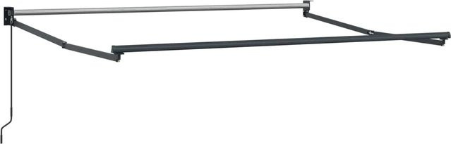 vidaXL Manueller Ausziehbarer Sonnenschirmrahmen aus Aluminium und Stahl in Anthrazit, B x T: 300 x 200 cm - Bild 1