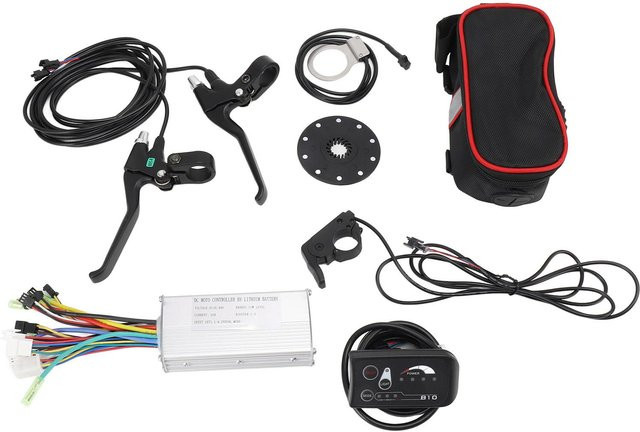 West Biking JN22A Controller S810 Panel Daumengasgriff und Bremshebel Kit Elektrofahrrad Nachrüstsatz in Schwarz - Bild 1