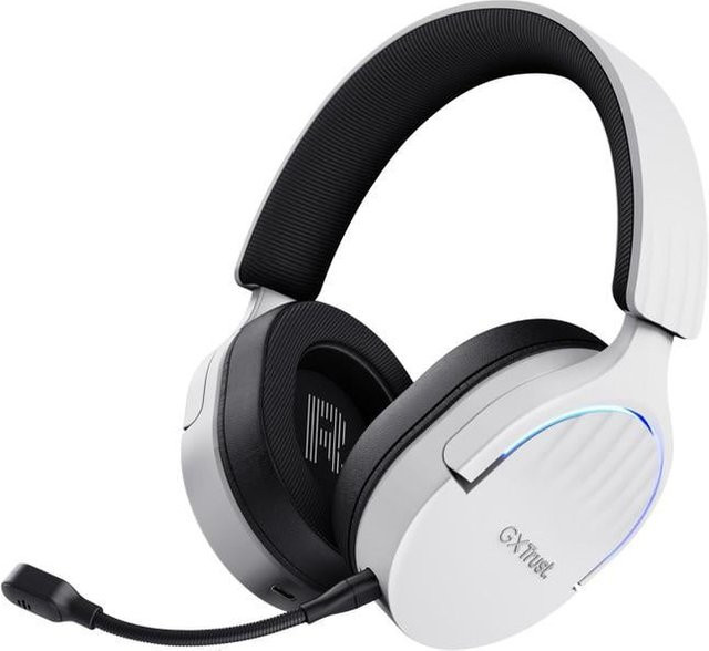 Trust GXT 491W Fayzo Gaming Headset Over-Ear mit Bluetooth und 2,4 GHz Funk, 7,1-Kanal Virtual Surround Sound, Weiß - Bild 1
