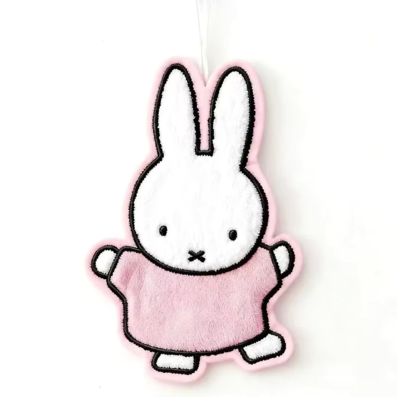 Saugfähiges Miffy Kaninchen Küchentuch mit Aufhängeschlaufe im Kawaii Korallen-Design - Bild 4
