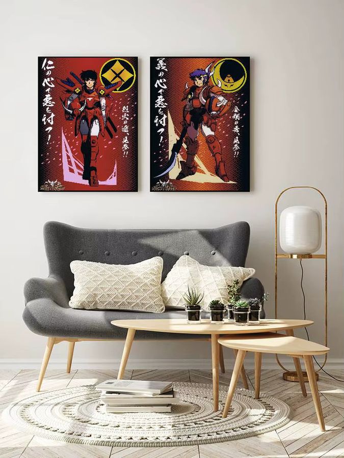 YoroiDen-Samurai Troopers Wandposter Selbstklebend Wasserdicht Multicolor - Bild 7