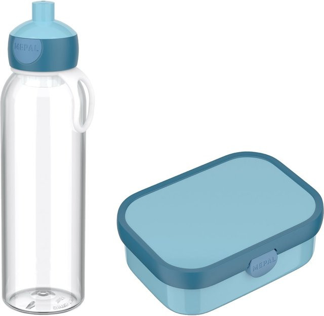 Mepal Pausenset Campus 2er Set blau aus Kunststoff mit auslaufsicherem Snap-Lid - Bild 1
